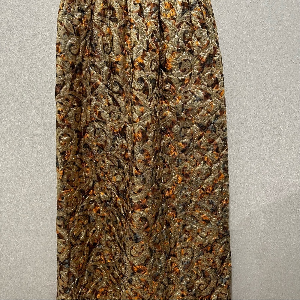 Howard Wolf Vintage Metallic Tapestry Dress - Picture 2 of 13